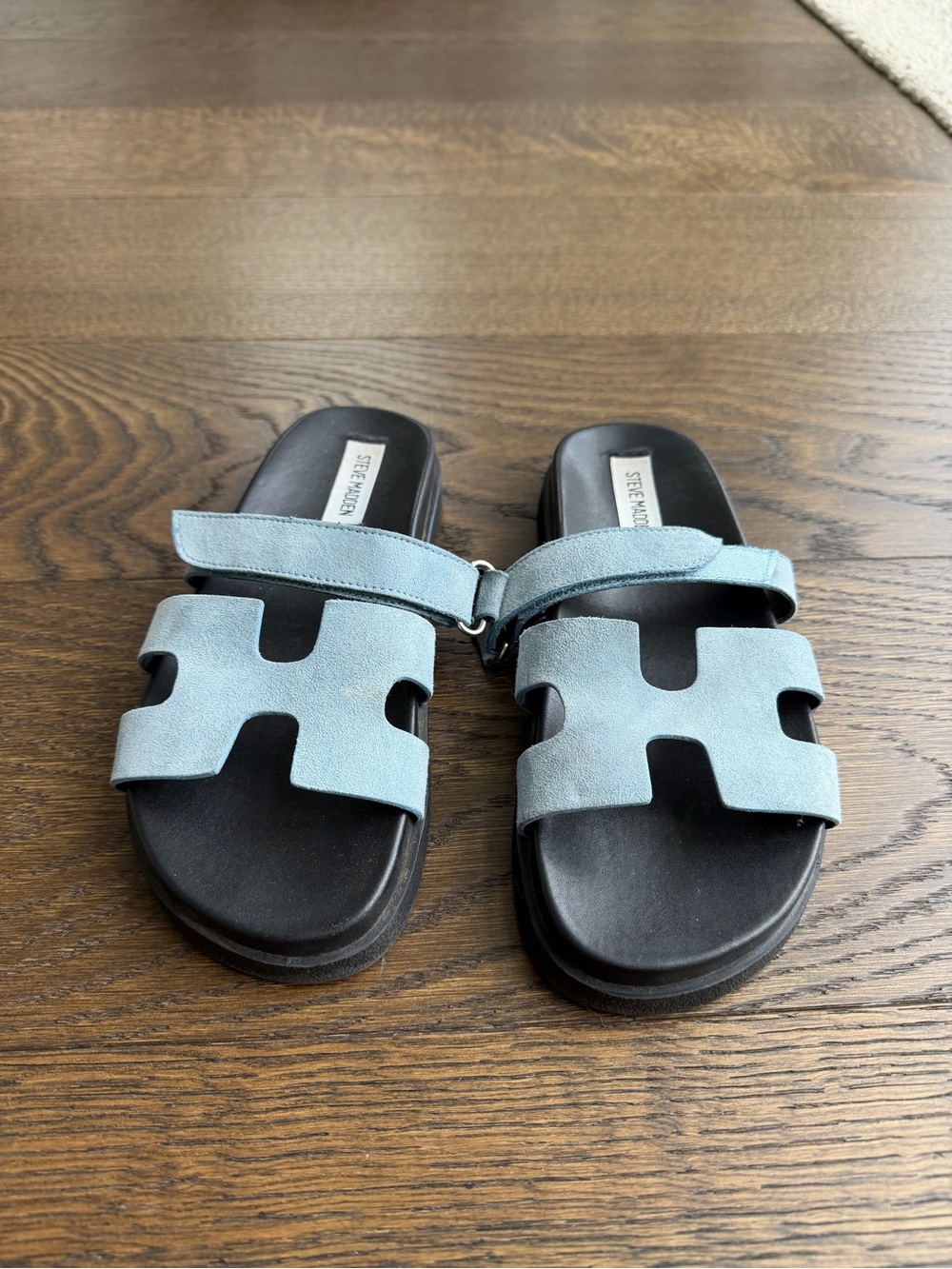 Steve Madden Sky Blue Mayven Sandals
